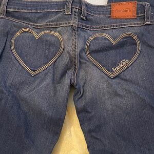 NWT! Frankie B FB Mine Heart Pocket Jeans 28